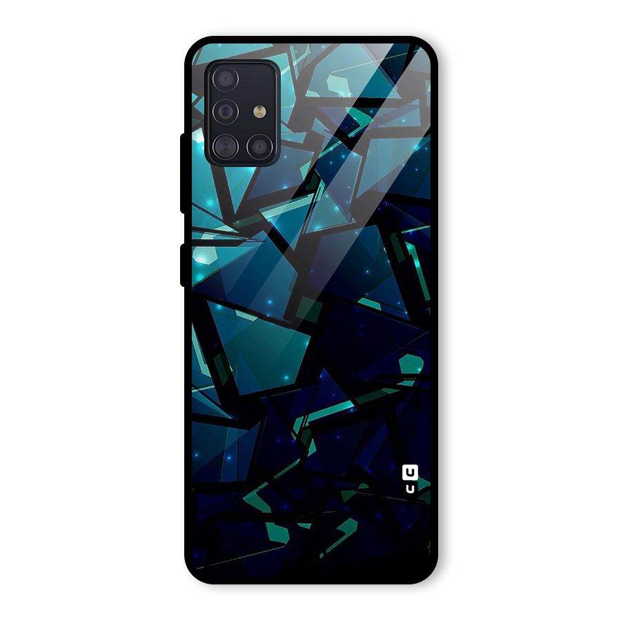 Abstract Glass Design Glass Back Case for Galaxy A51