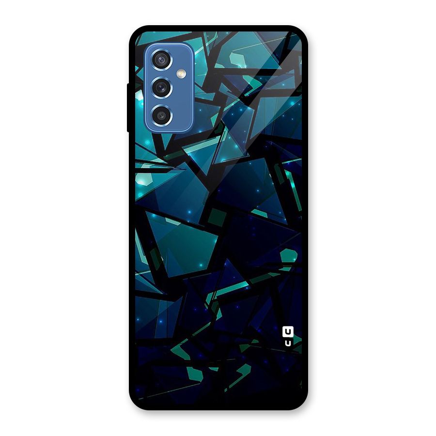 Abstract Glass Design Glass Back Case for Galaxy M52 5G