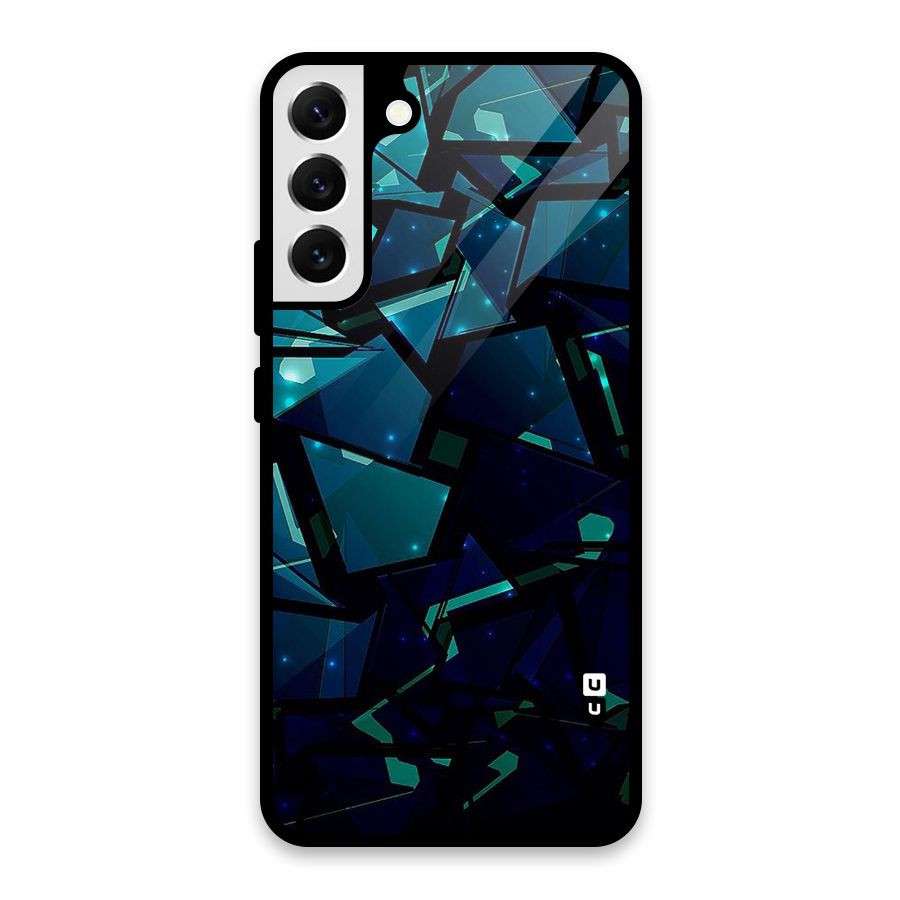 Abstract Glass Design Glass Back Case for Galaxy S22 Plus 5G