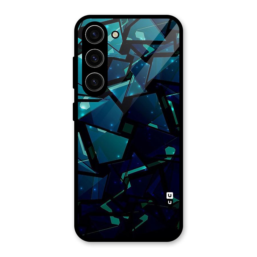 Abstract Glass Design Glass Back Case for Galaxy S23
