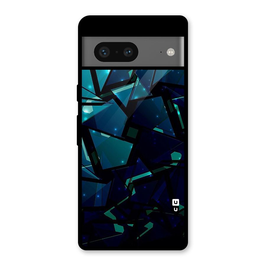 Abstract Glass Design Glass Back Case for Google Pixel 7