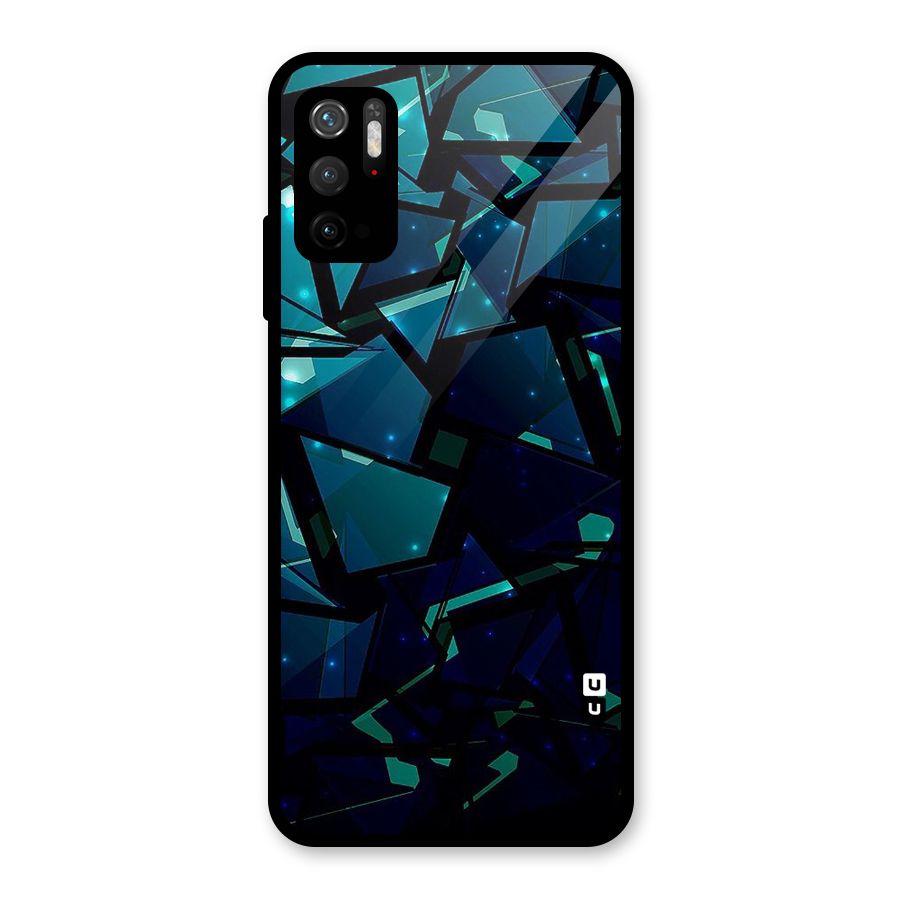 Abstract Glass Design Glass Back Case for Poco M3 Pro 5G