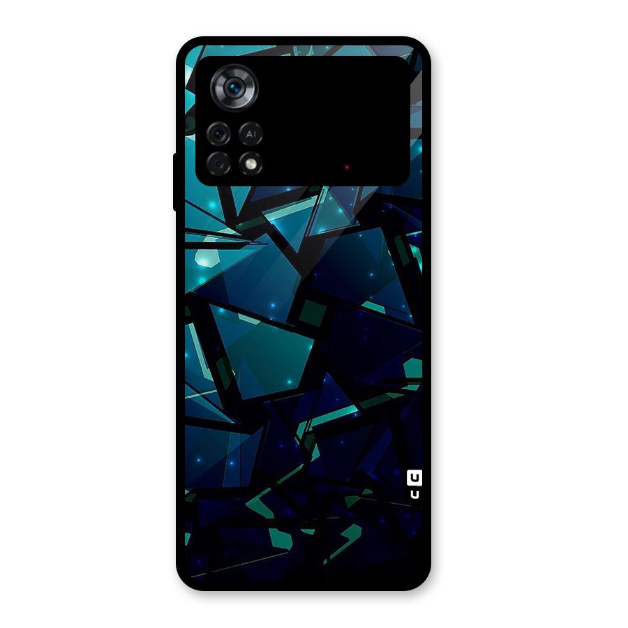 Abstract Glass Design Glass Back Case for Poco X4 Pro 5G