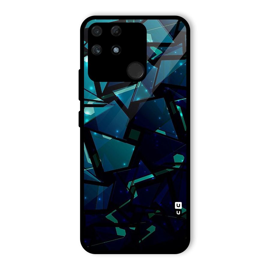Abstract Glass Design Glass Back Case for Realme Narzo 50A