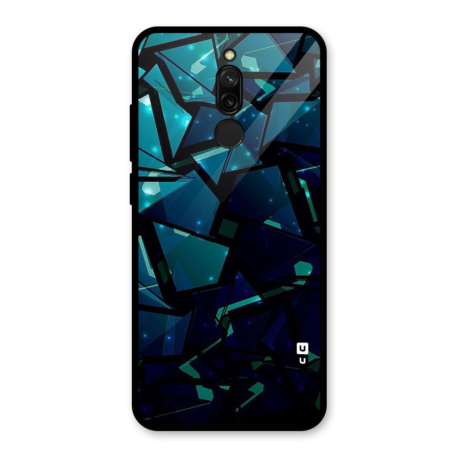 Abstract Glass Design Glass Back Case for Redmi 8