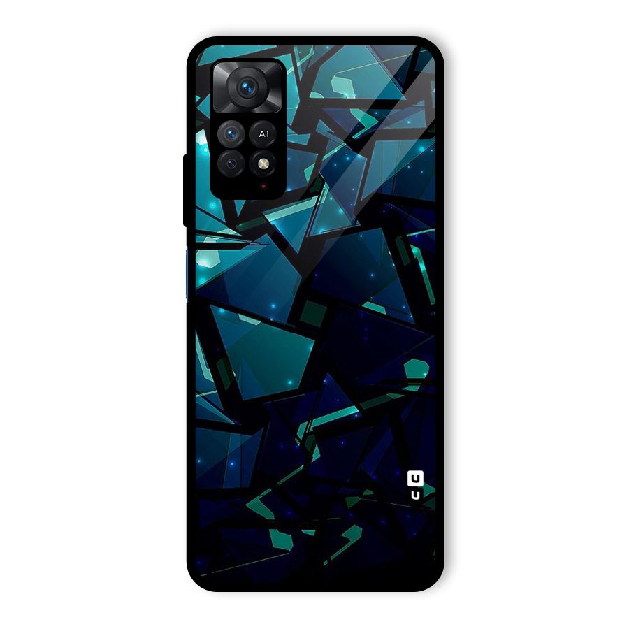 Abstract Glass Design Glass Back Case for Redmi Note 11 Pro