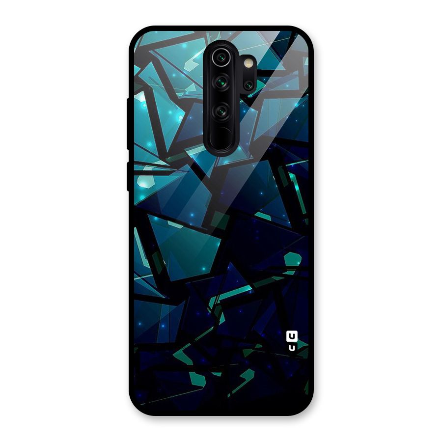 Abstract Glass Design Glass Back Case for Redmi Note 8 Pro