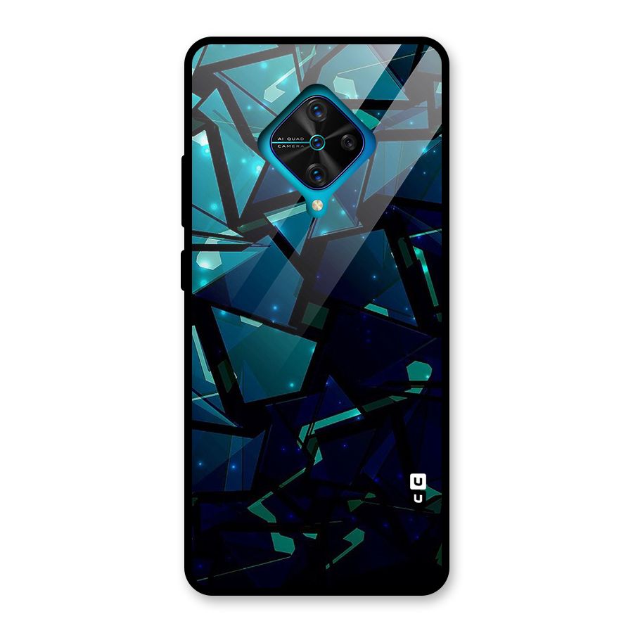 Abstract Glass Design Glass Back Case for Vivo S1 Pro