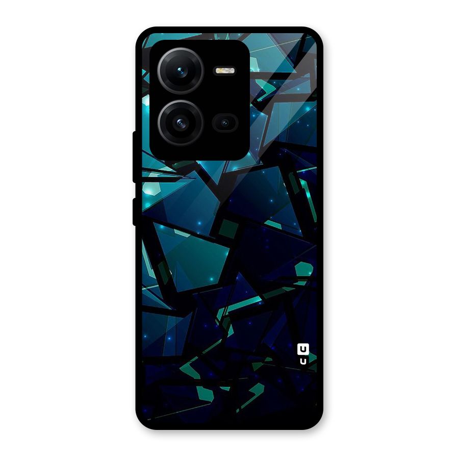 Abstract Glass Design Glass Back Case for Vivo V25