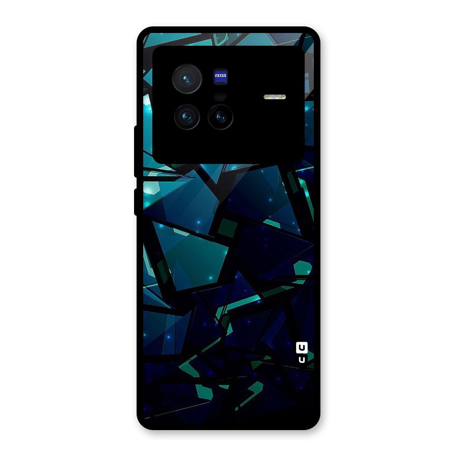 Abstract Glass Design Glass Back Case for Vivo X80