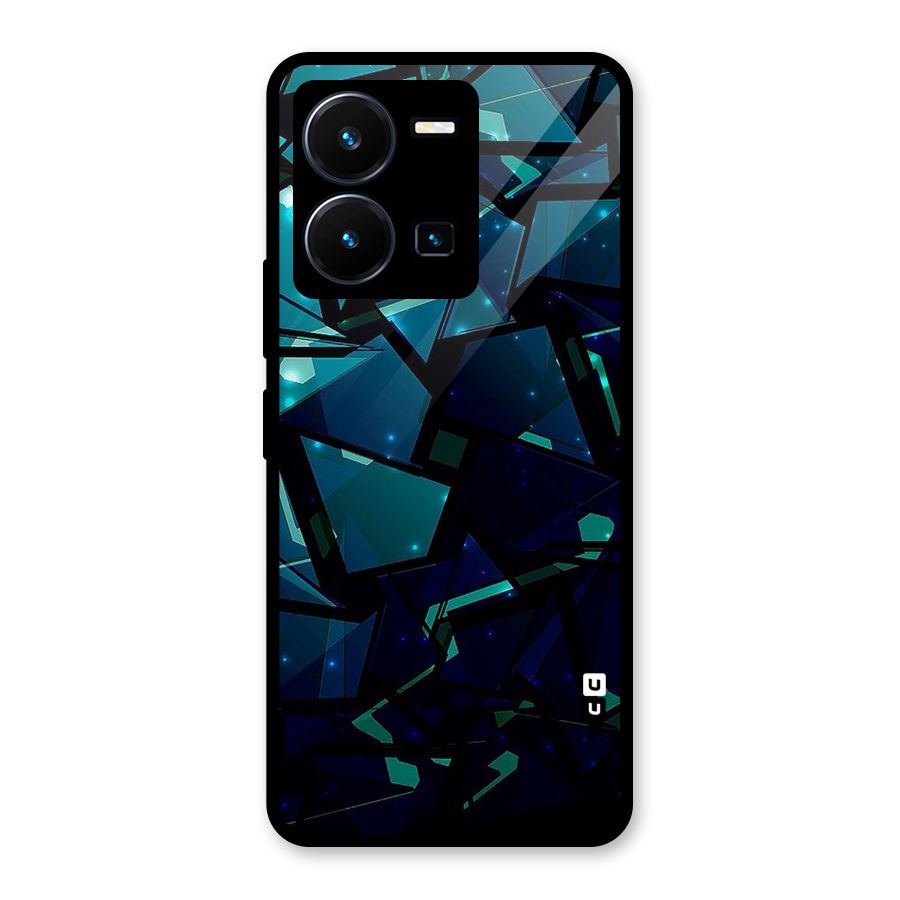 Abstract Glass Design Glass Back Case for Vivo Y35