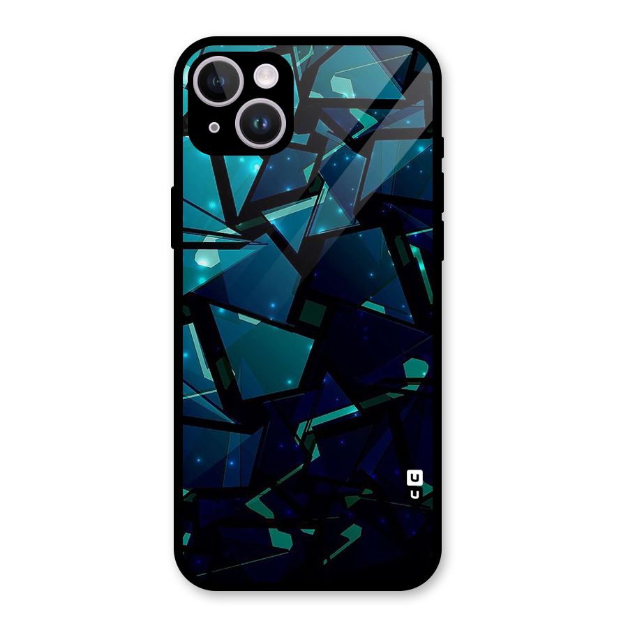 Abstract Glass Design Glass Back Case for iPhone 14 Plus