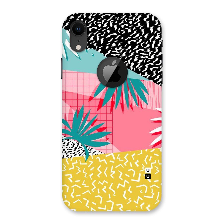 Abstract Grass Hues Back Case for iPhone XR Logo Cut
