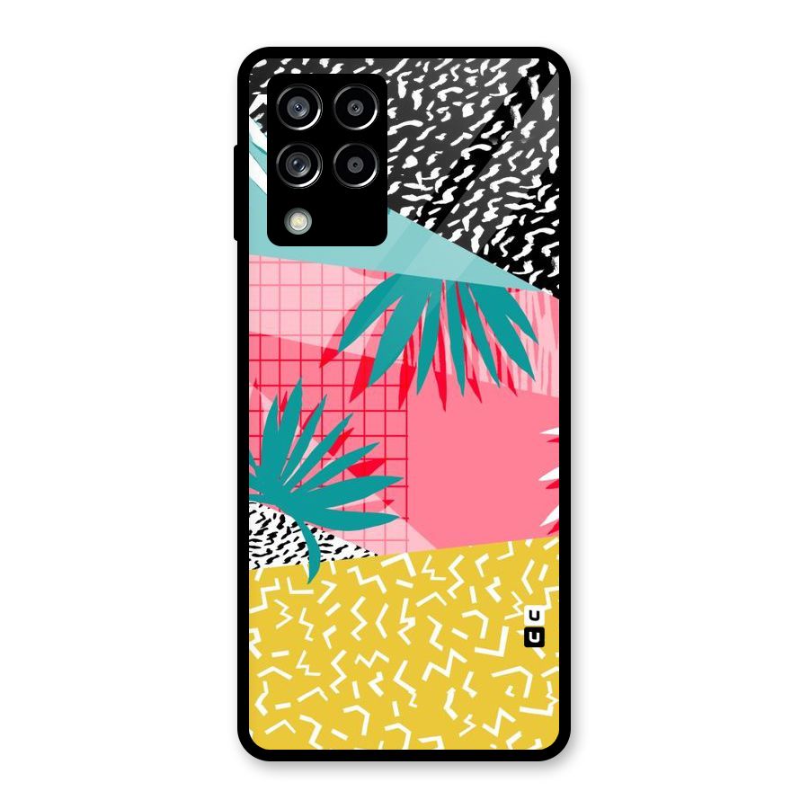 Abstract Grass Hues Glass Back Case for Galaxy M53 5G