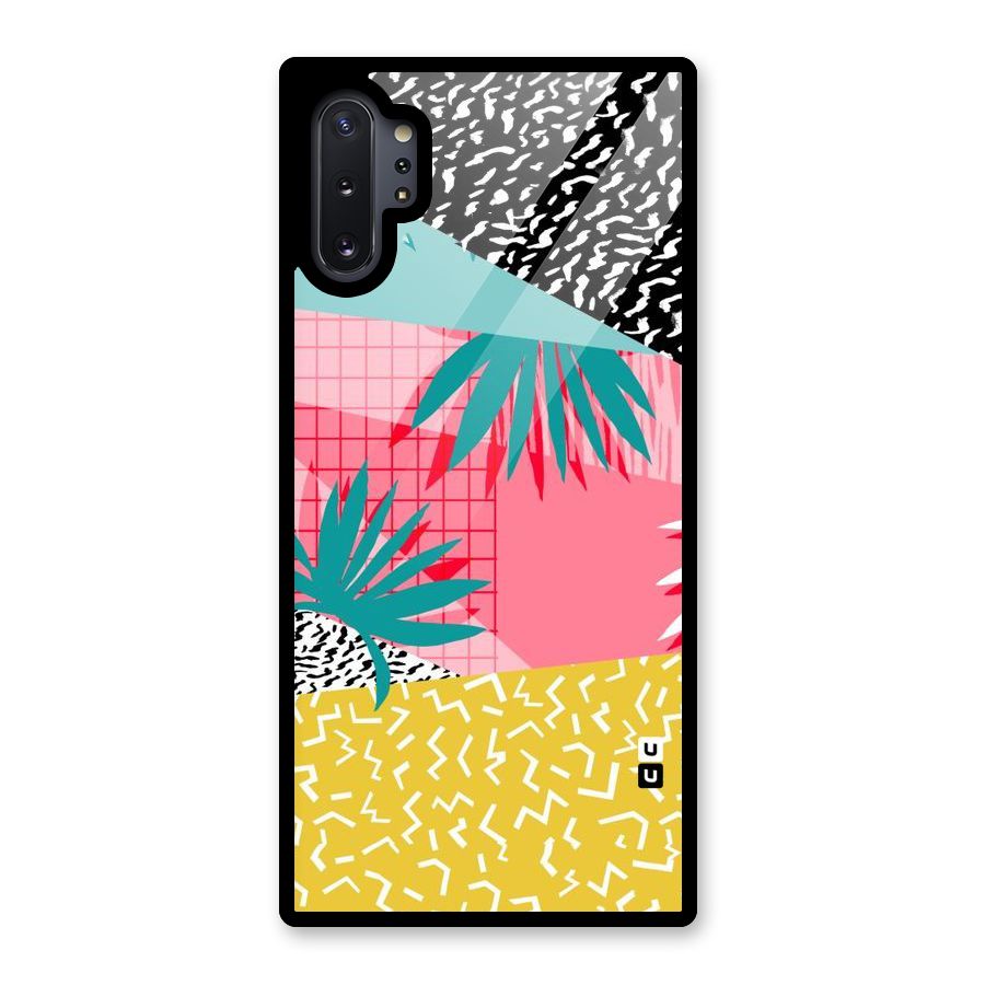 Abstract Grass Hues Glass Back Case for Galaxy Note 10 Plus