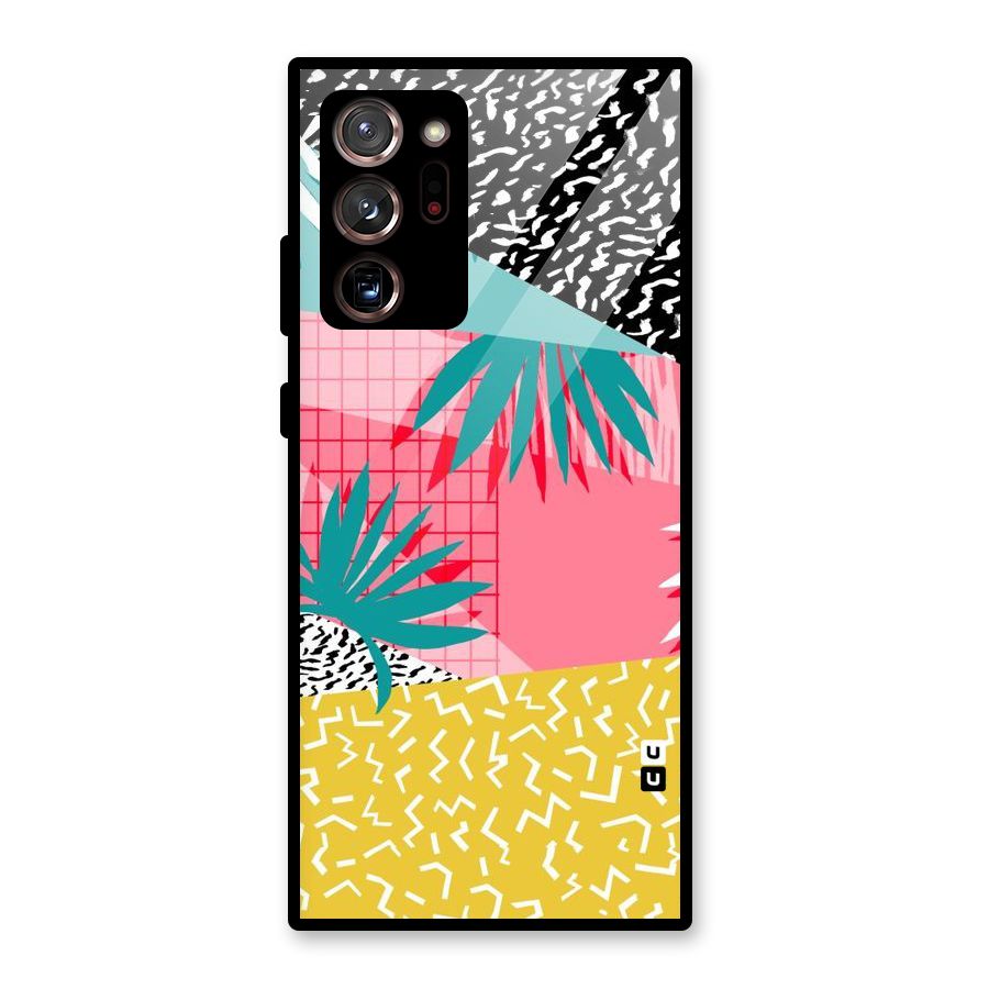 Abstract Grass Hues Glass Back Case for Galaxy Note 20 Ultra 5G