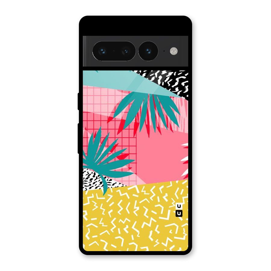 Abstract Grass Hues Glass Back Case for Google Pixel 7 Pro