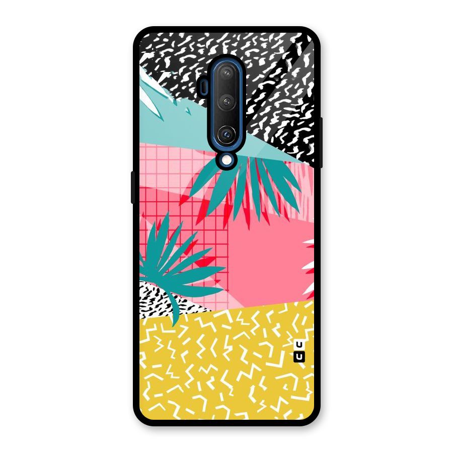 Abstract Grass Hues Glass Back Case for OnePlus 7T Pro