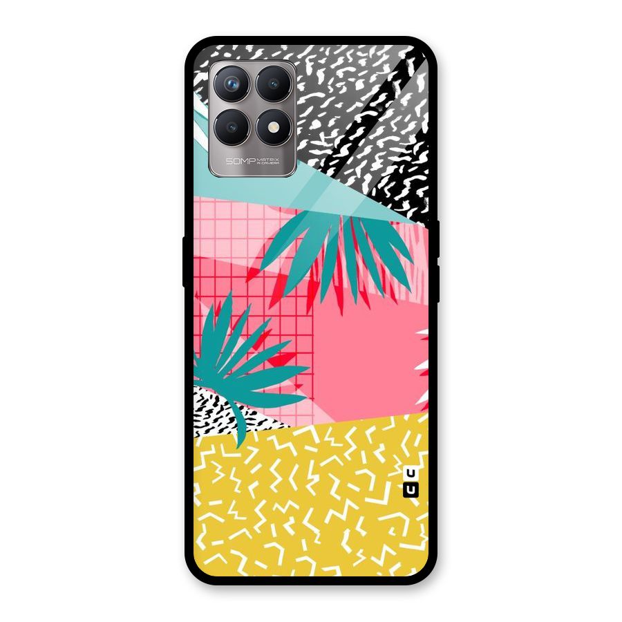 Abstract Grass Hues Glass Back Case for Realme Narzo 50