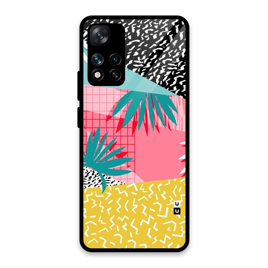 Abstract Grass Hues Glass Back Case for Xiaomi 11i HyperCharge 5G