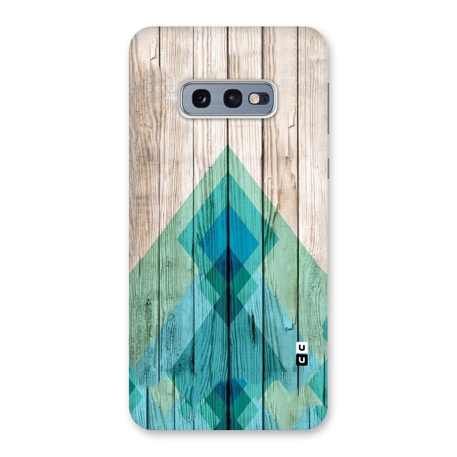 Abstract Green And Wood Back Case for Galaxy S10e