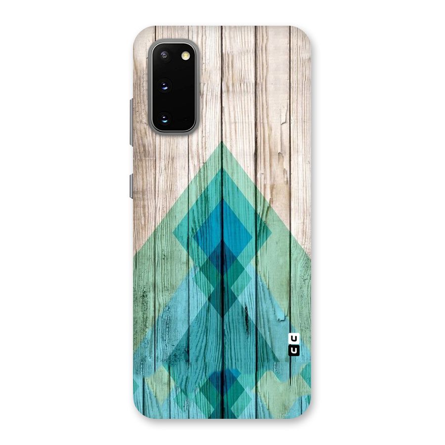 Abstract Green And Wood Back Case for Galaxy S20