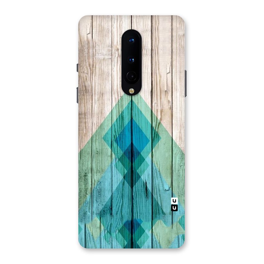 Abstract Green And Wood Back Case for OnePlus 8