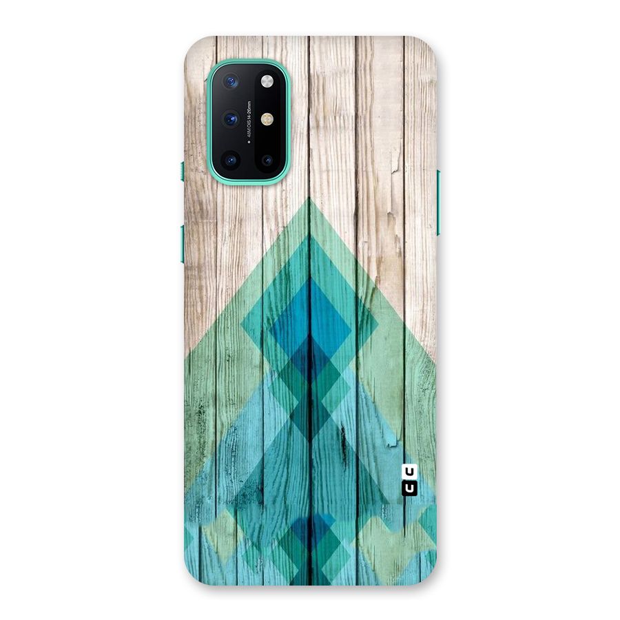 Abstract Green And Wood Back Case for OnePlus 8T