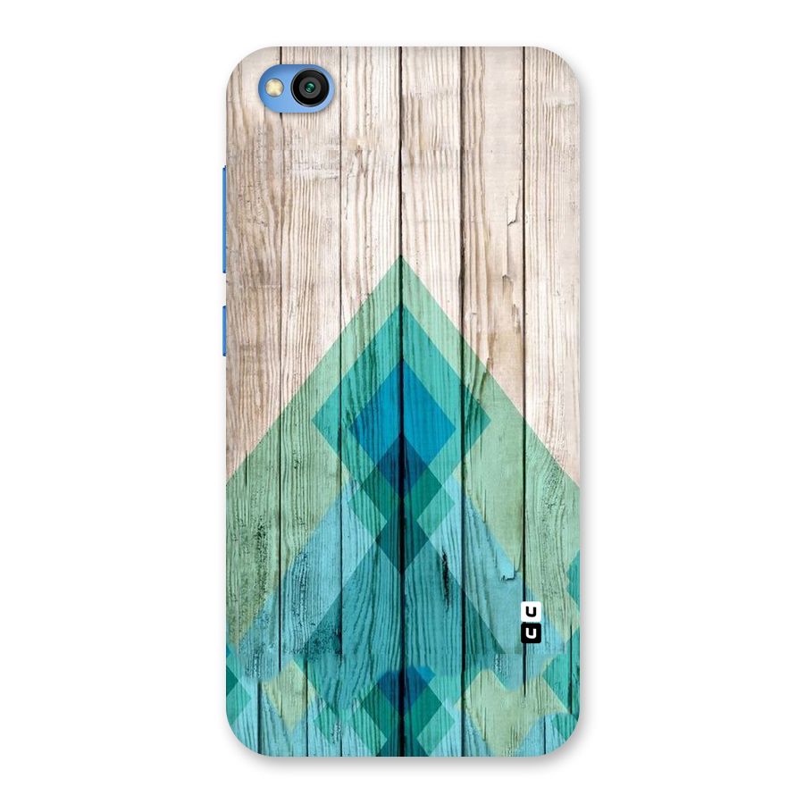 Abstract Green And Wood Back Case for Redmi Go