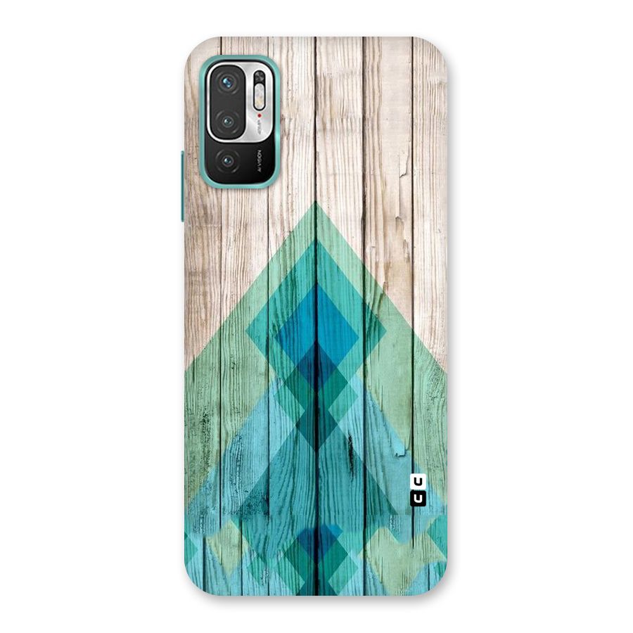 Abstract Green And Wood Back Case for Redmi Note 10T 5G