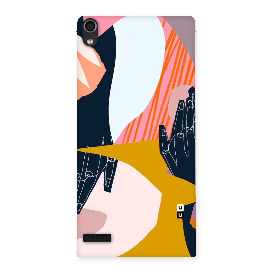 Abstract Hands Back Case for Ascend P6