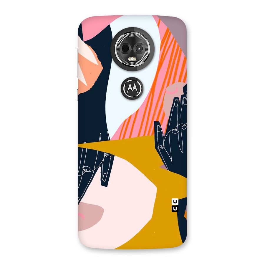 Abstract Hands Back Case for Moto E5 Plus