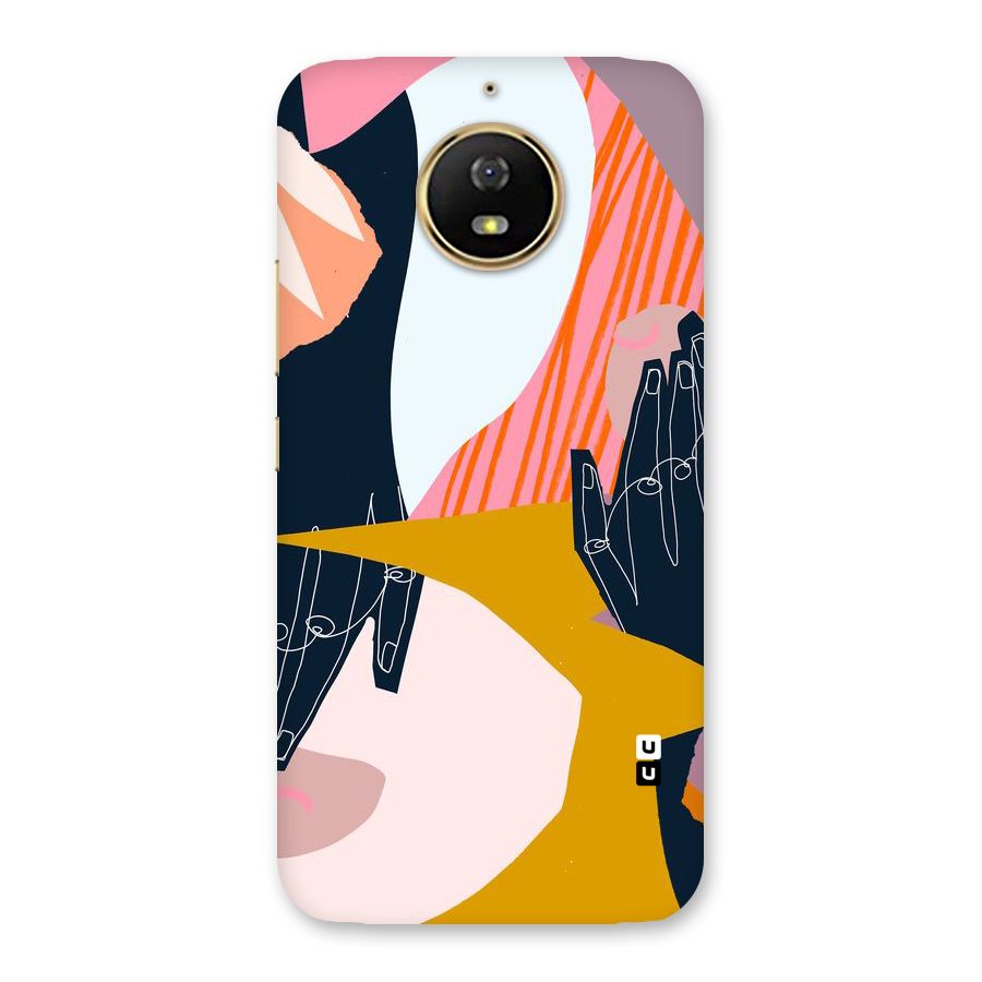 Abstract Hands Back Case for Moto G5s