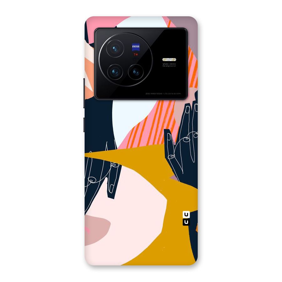Abstract Hands Back Case for Vivo X80