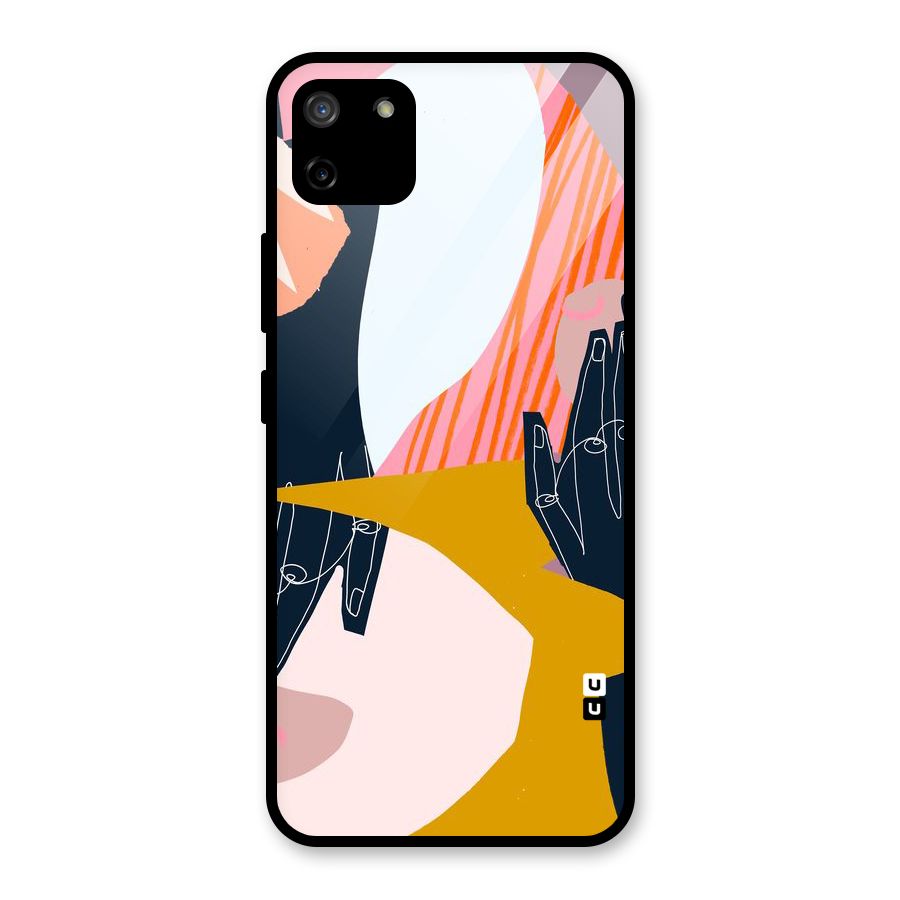 Abstract Hands Glass Back Case for Realme C11