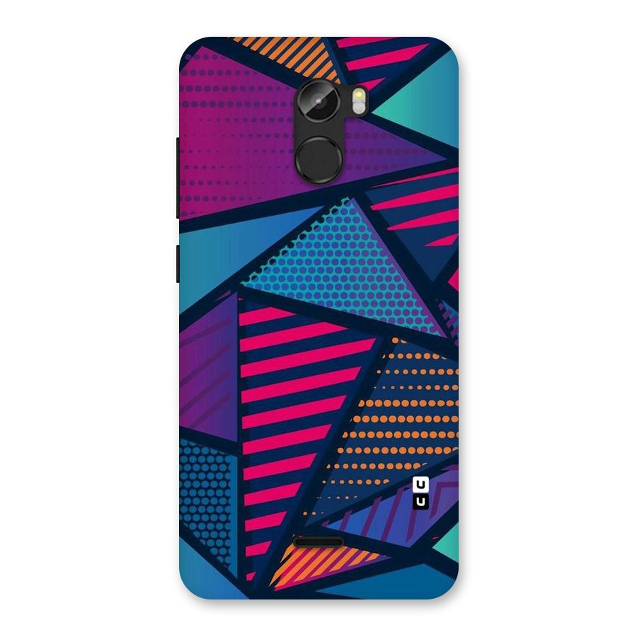 Abstract Lines Polka Back Case for Gionee X1