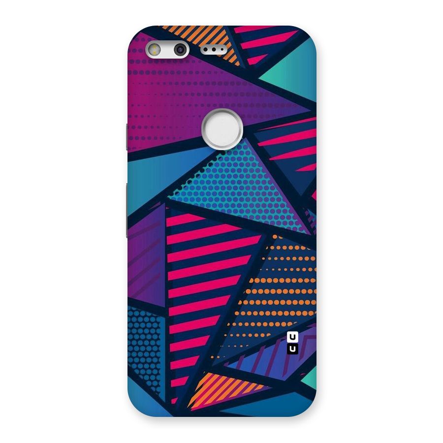 Abstract Lines Polka Back Case for Google Pixel