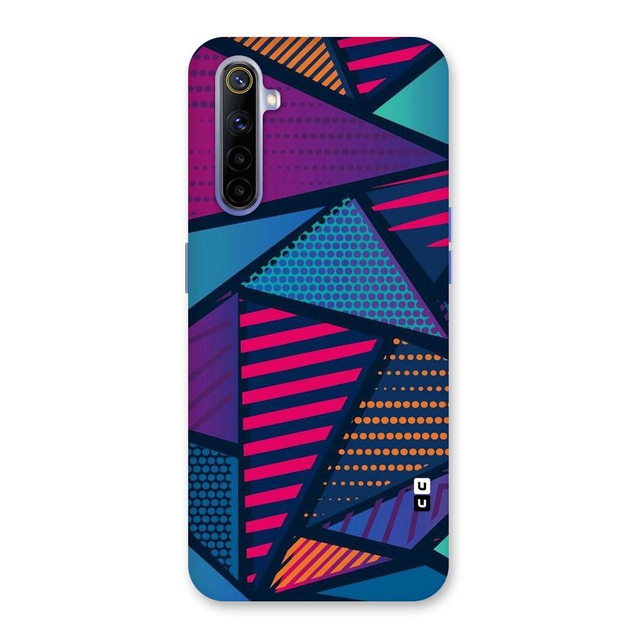Abstract Lines Polka Back Case for Realme 6i