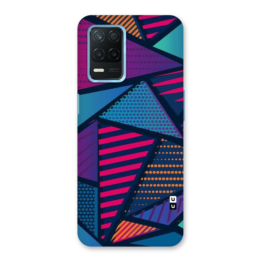 Abstract Lines Polka Back Case for Realme Narzo 30 5G