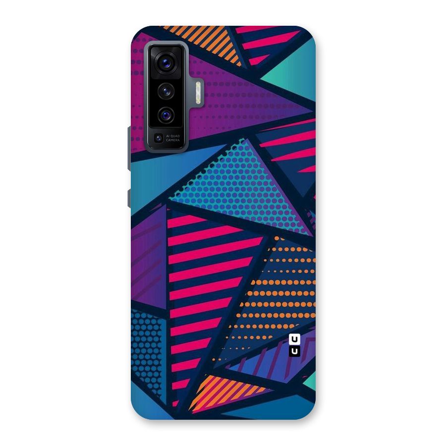 Abstract Lines Polka Back Case for Vivo X50