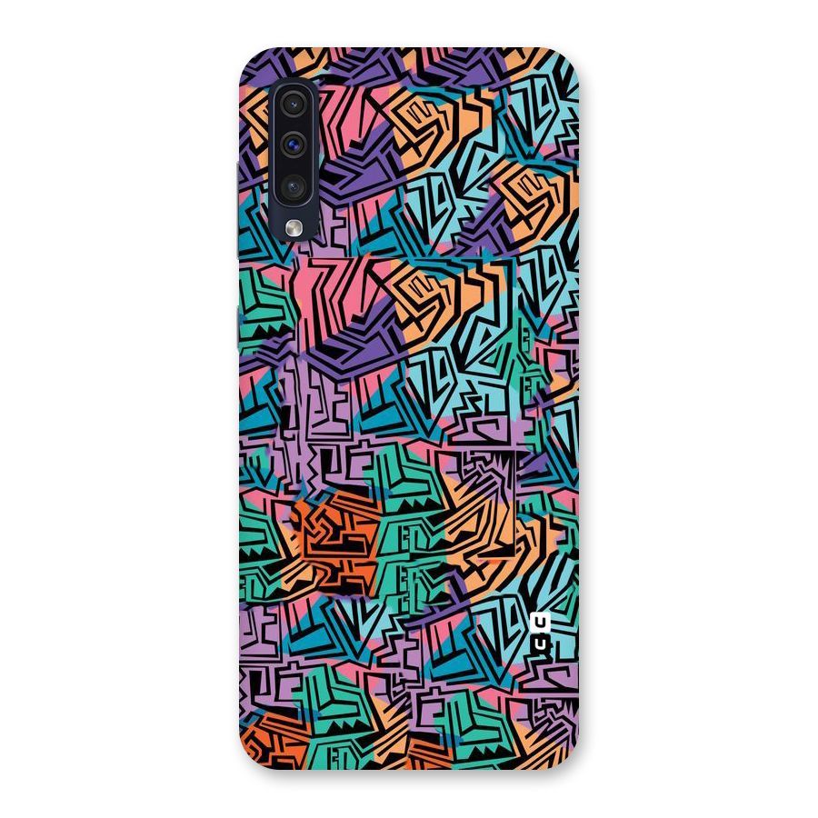 Abstract Lining Colors Back Case for Galaxy A50s