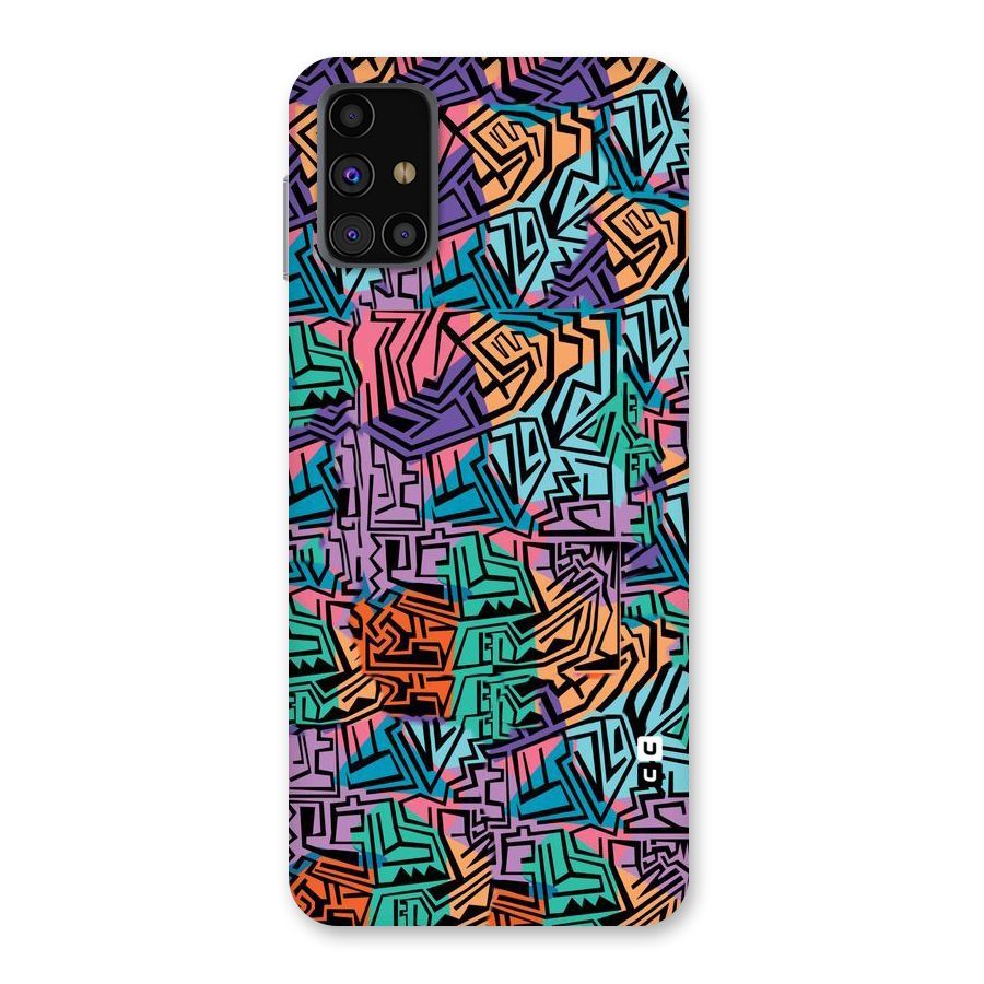 Abstract Lining Colors Back Case for Galaxy M31s