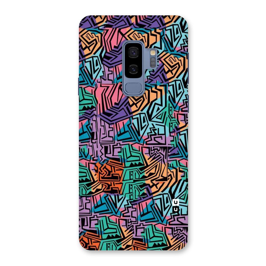 Abstract Lining Colors Back Case for Galaxy S9 Plus