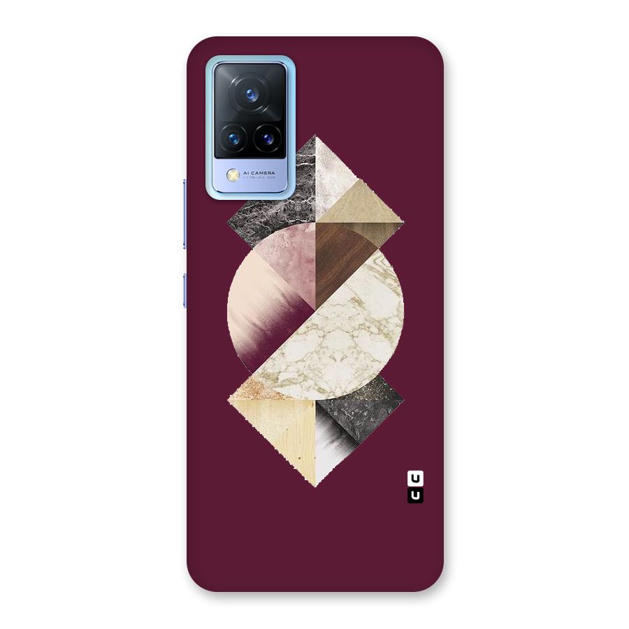 Abstract Marble Pattern Back Case for Vivo V21 5G