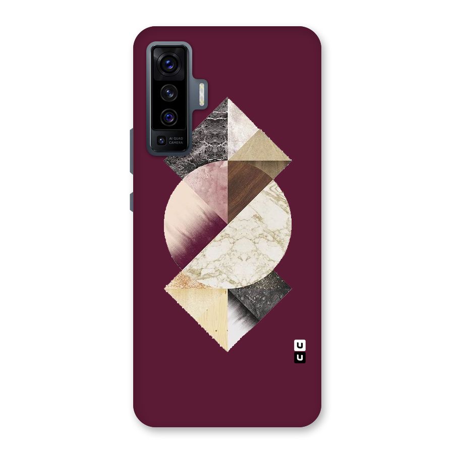Abstract Marble Pattern Back Case for Vivo X50