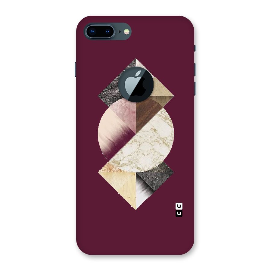 Abstract Marble Pattern Back Case for iPhone 7 Plus Logo Cut