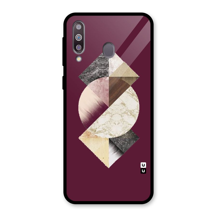 Abstract Marble Pattern Glass Back Case for Galaxy M30
