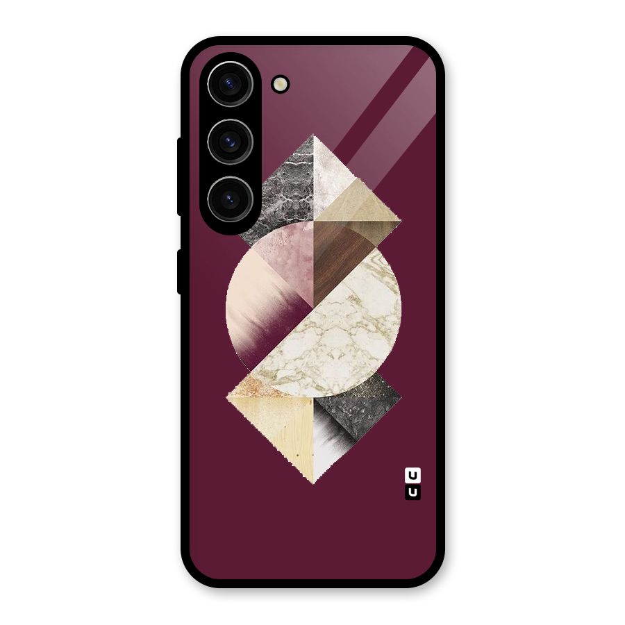 Abstract Marble Pattern Glass Back Case for Galaxy S23
