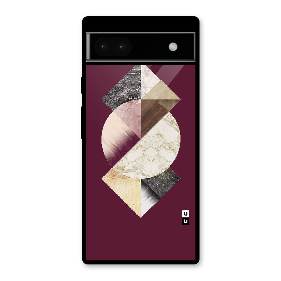 Abstract Marble Pattern Glass Back Case for Google Pixel 6a