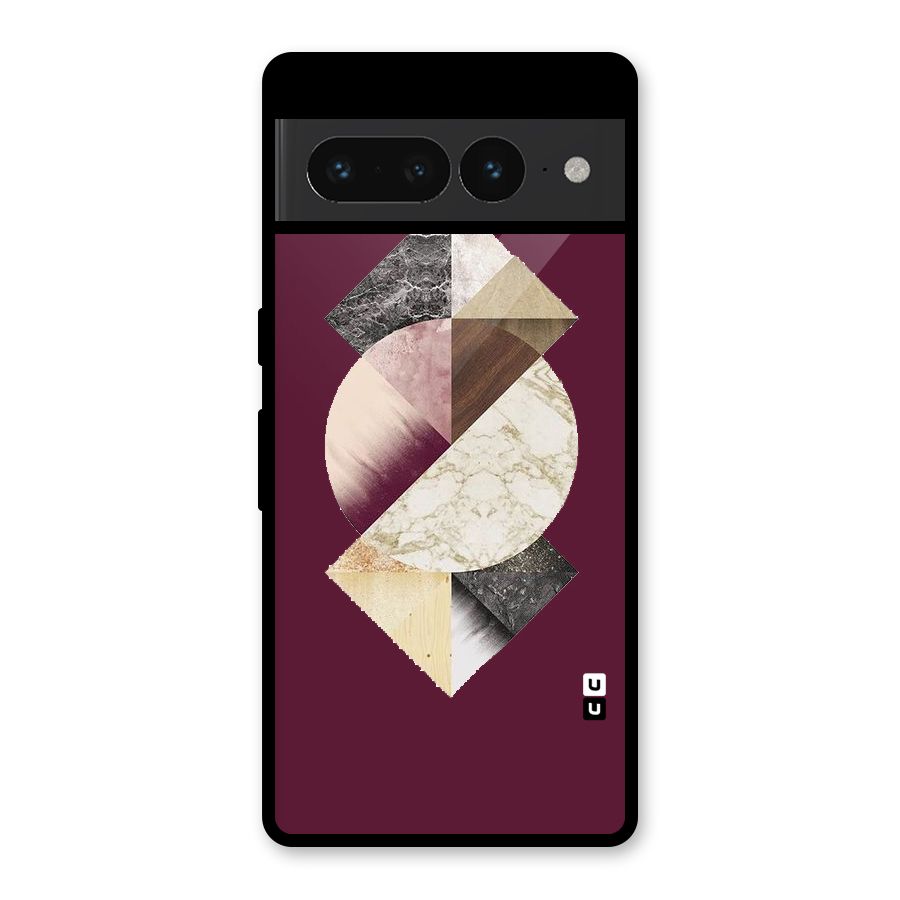 Abstract Marble Pattern Glass Back Case for Google Pixel 7 Pro
